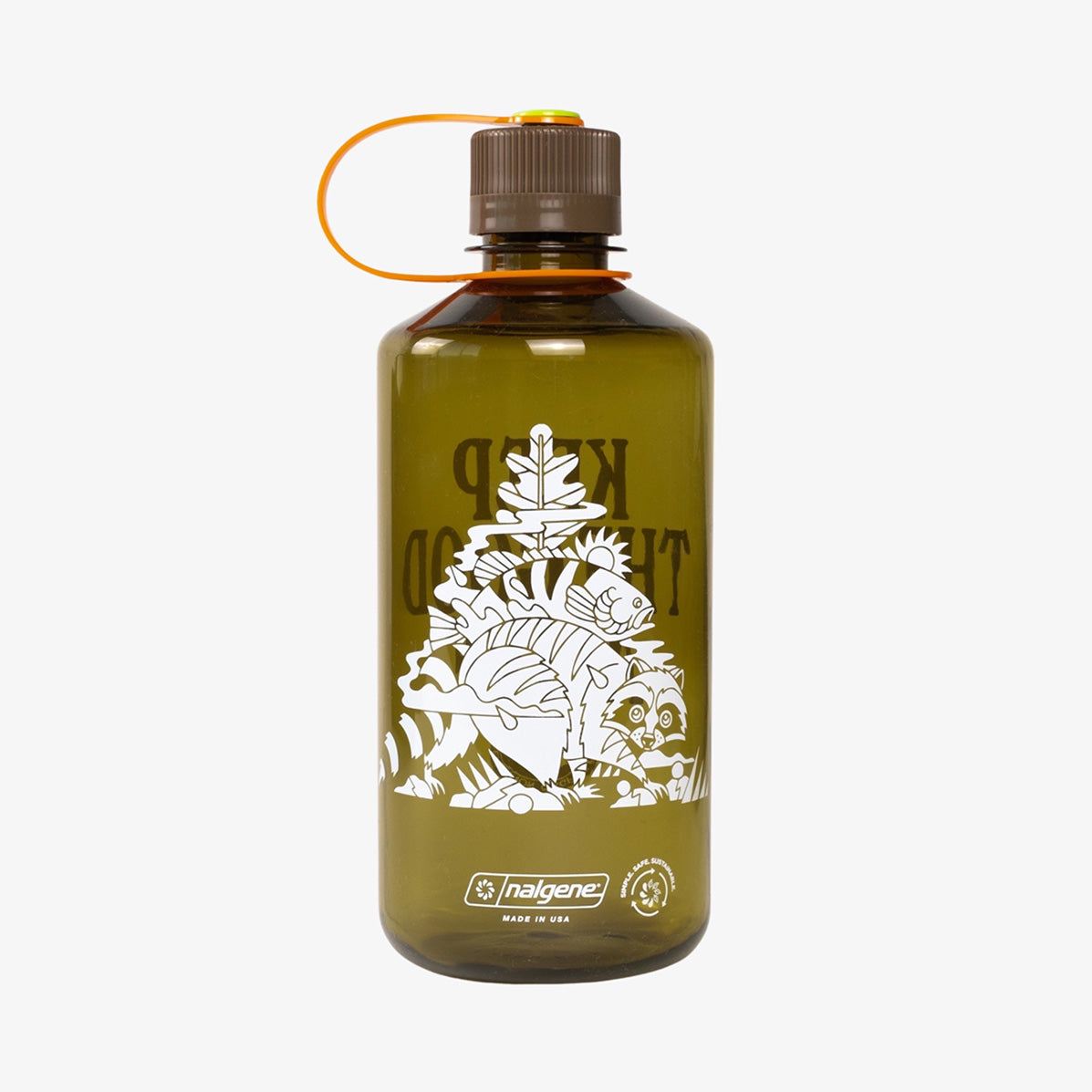 32oz Good Alive Nalgene Water Bottle - Olive