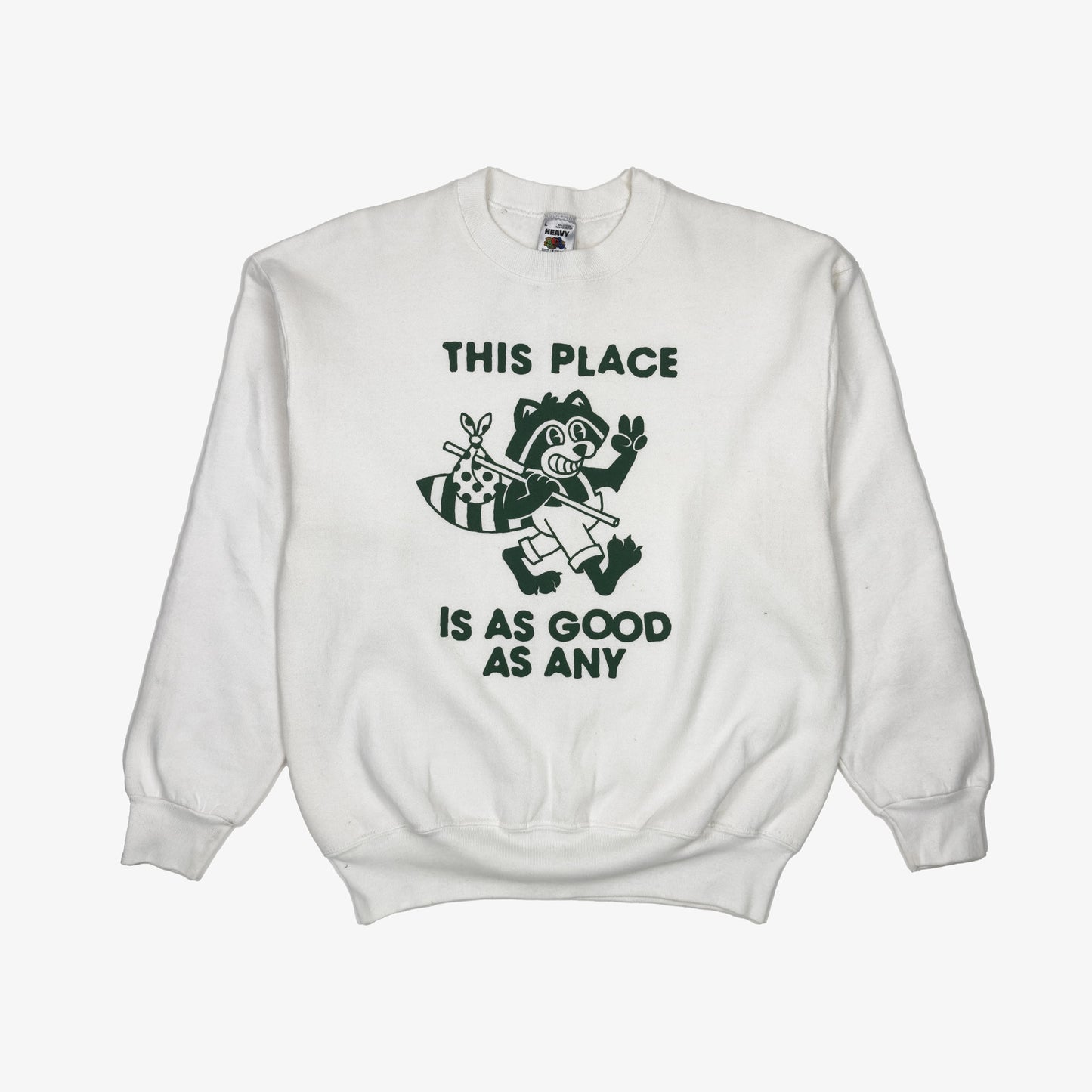 (L) This Place Raccoon Vintage Sweatshirt