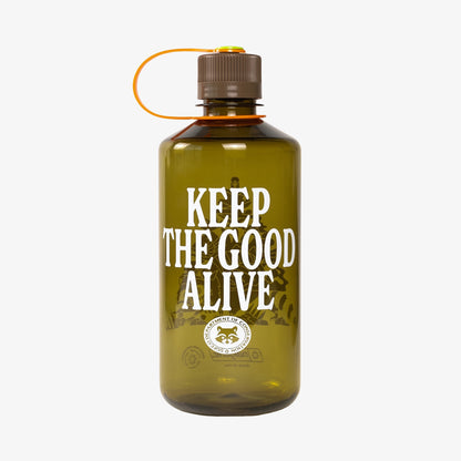 32oz Good Alive Nalgene Water Bottle - Olive